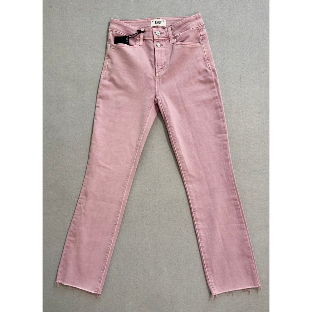 NWT Women's Paige Cindy High Rise Straight Raw Hem Ankle Jeans Size (waist) 25" - Picture 3 of 13